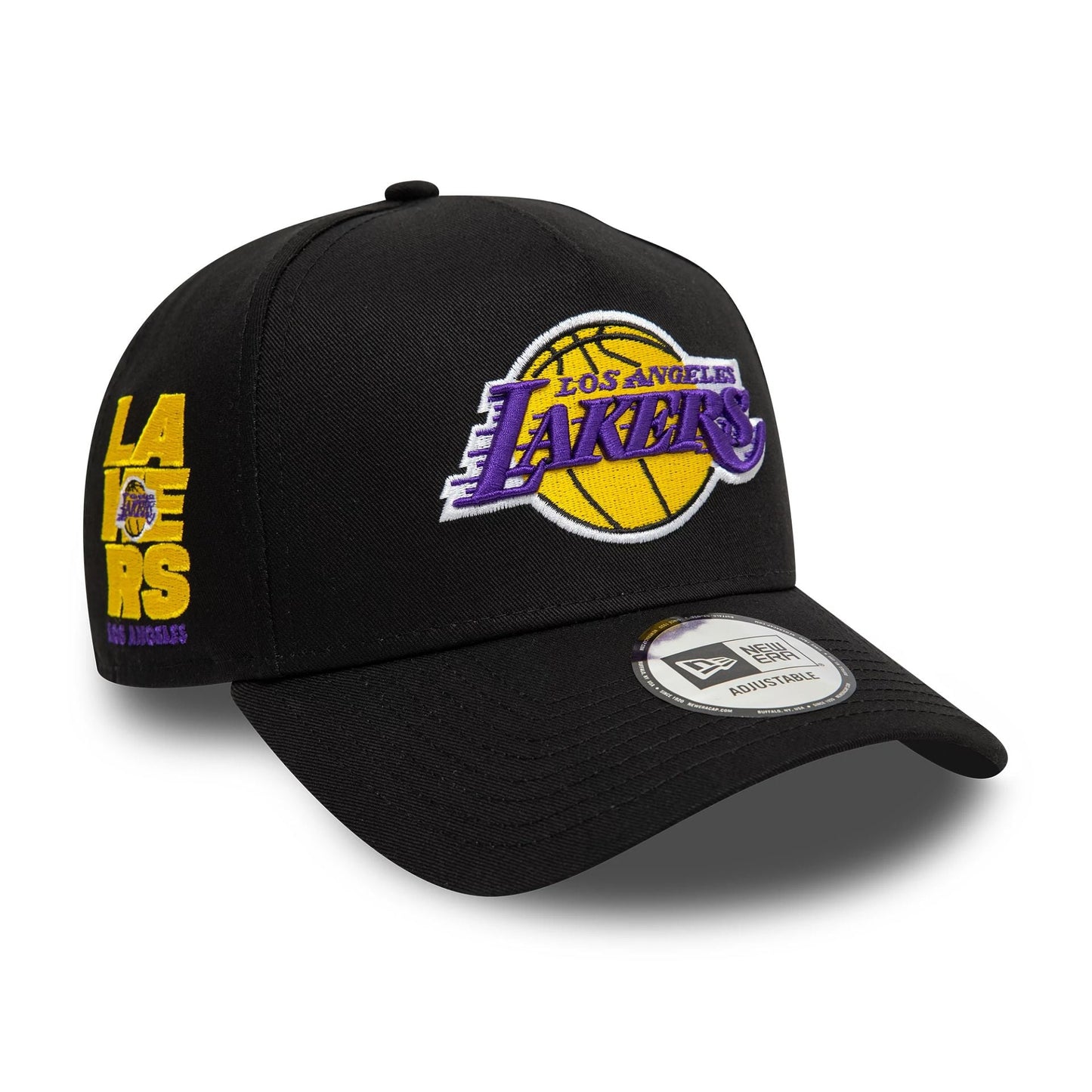 New Era 9FORTY A-Frame Cap NBA Patch LA Lakers black