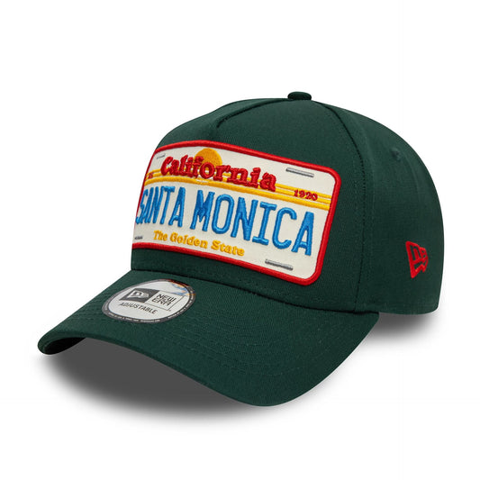 New Era 9FORTY A-Frame Cap Santa Monica License Plate darkgreen