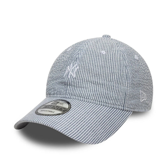 New Era 9TWENTY Cap New York Yankees MLB Seersucker navy