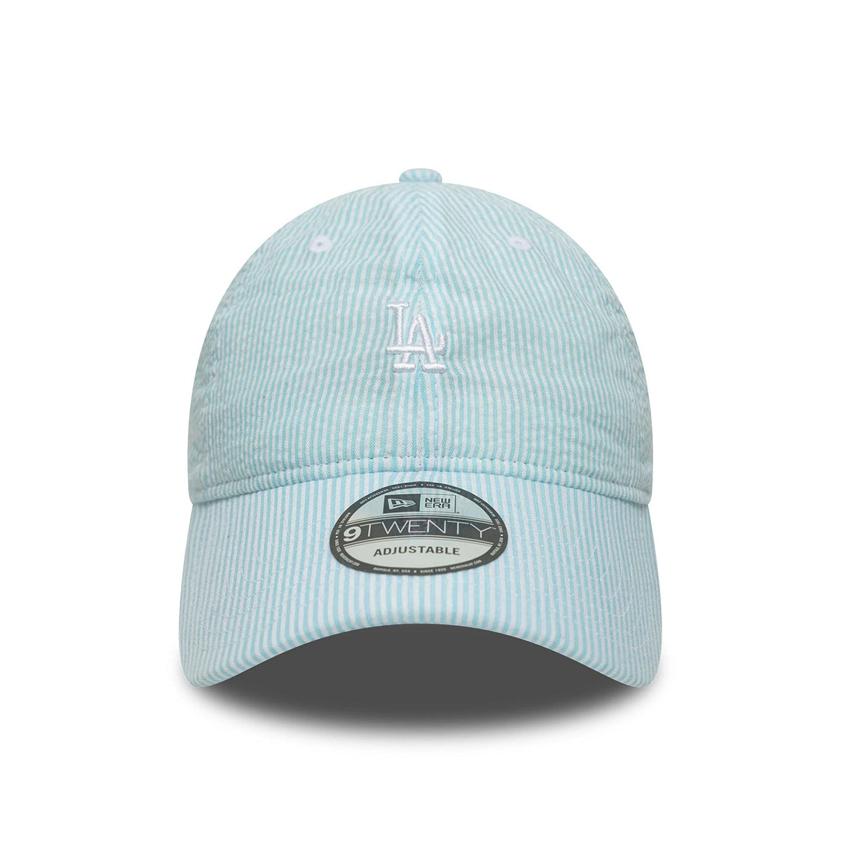 New Era 9TWENTY Cap Los Angeles Dodgers MLB Seersucker pastel blue