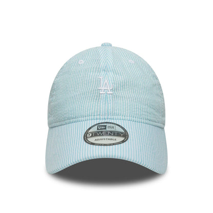 New Era 9TWENTY Cap Los Angeles Dodgers MLB Seersucker pastel blue
