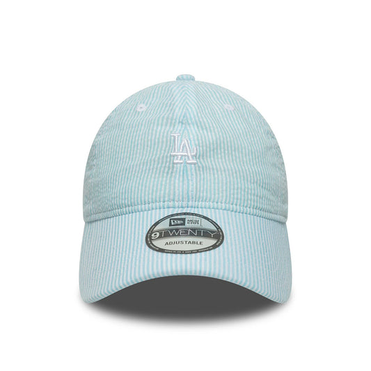 New Era 9TWENTY Cap Los Angeles Dodgers MLB Seersucker pastel blue