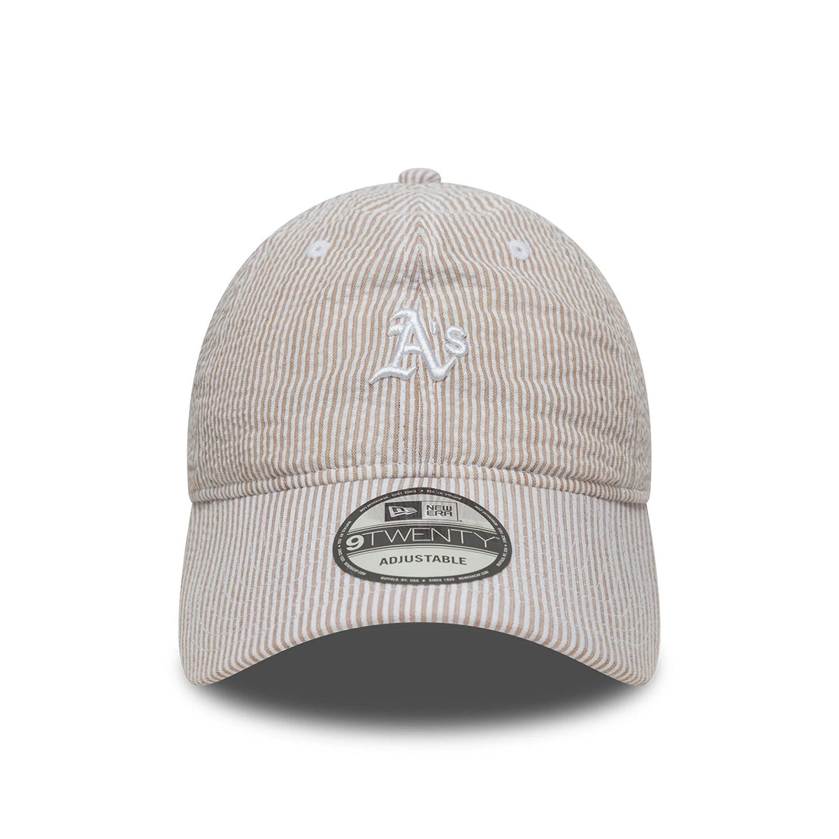 New Era 9TWENTY Cap Oakland Athletics MLB Seersucker light beige