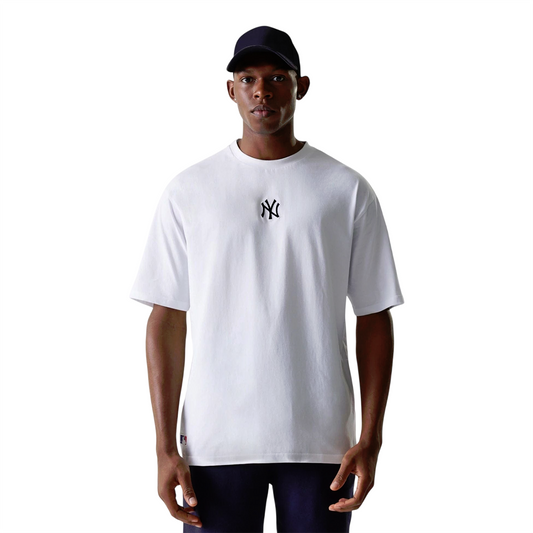 New Era Herren T-Shirt MLB League Essential Oversized New York Yankees white