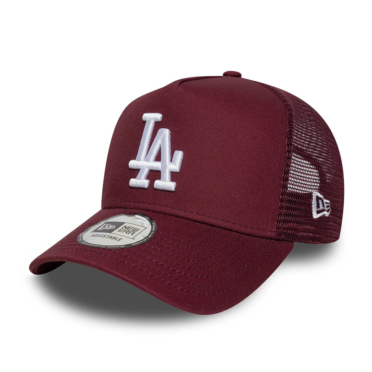 New Era 9FORTY E-Frame Trucker Cap LA Dodgers MLB League Essential dark red