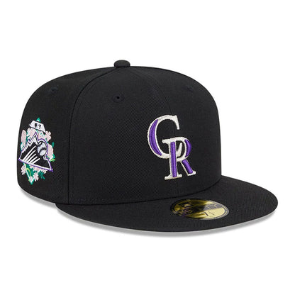 New Era 59FIFTY Cap Colorado Rockies Floral Under Visor black