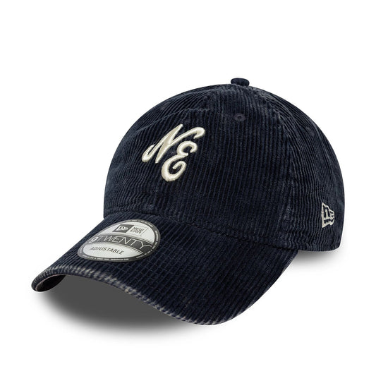 New Era 9TWENTY Cap New Era Heritage Logo Washed Cord navy