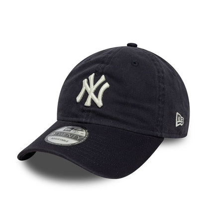 New Era 9TWENTY Cap New York Yankees MLB Washed Script navy