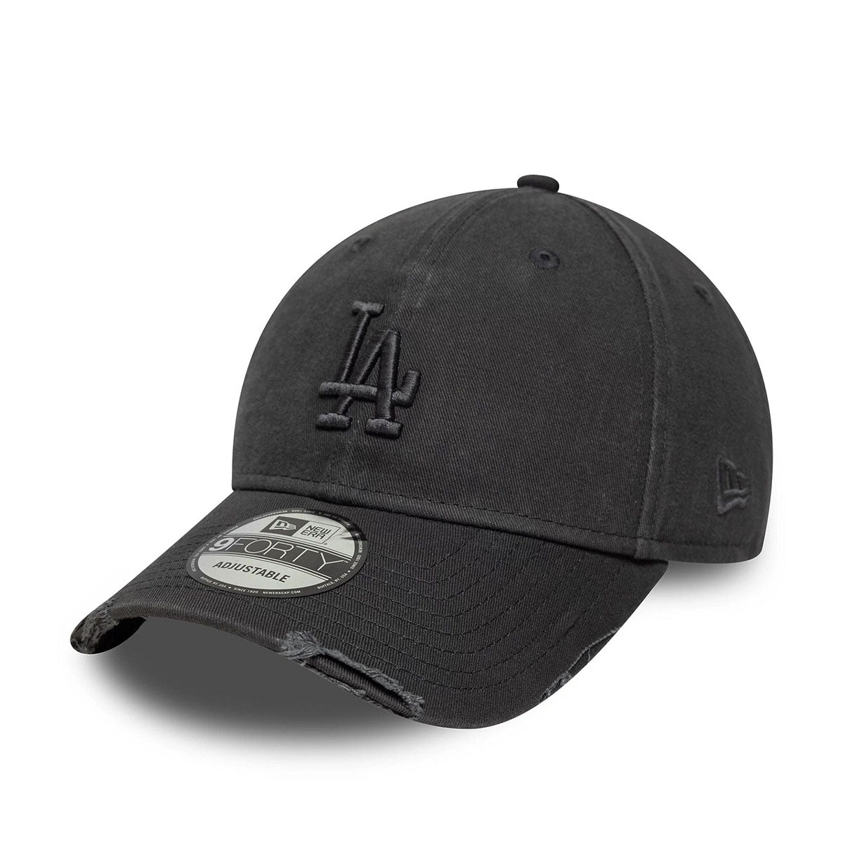 New Era 9FORTY Cap Los Angeles Dodgers MLB Washed Distressed charcoal