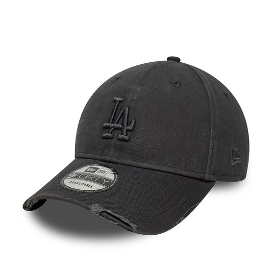 New Era 9FORTY Cap Los Angeles Dodgers MLB Washed Distressed charcoal