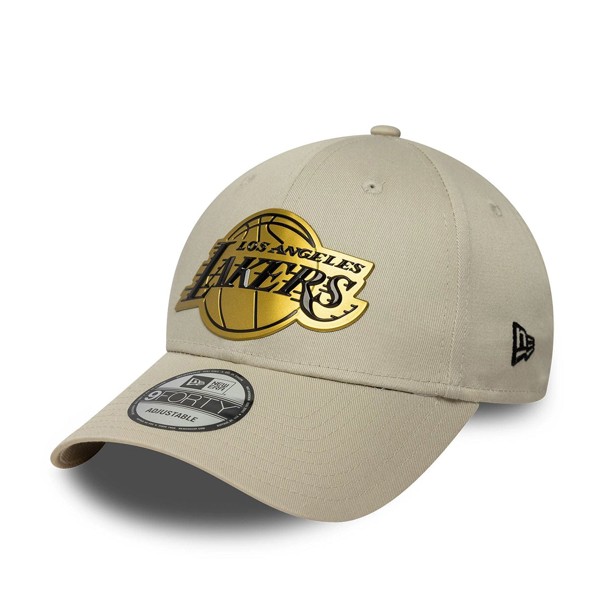New Era 9FORTY Cap LA Lakers NBA Metallic light beige