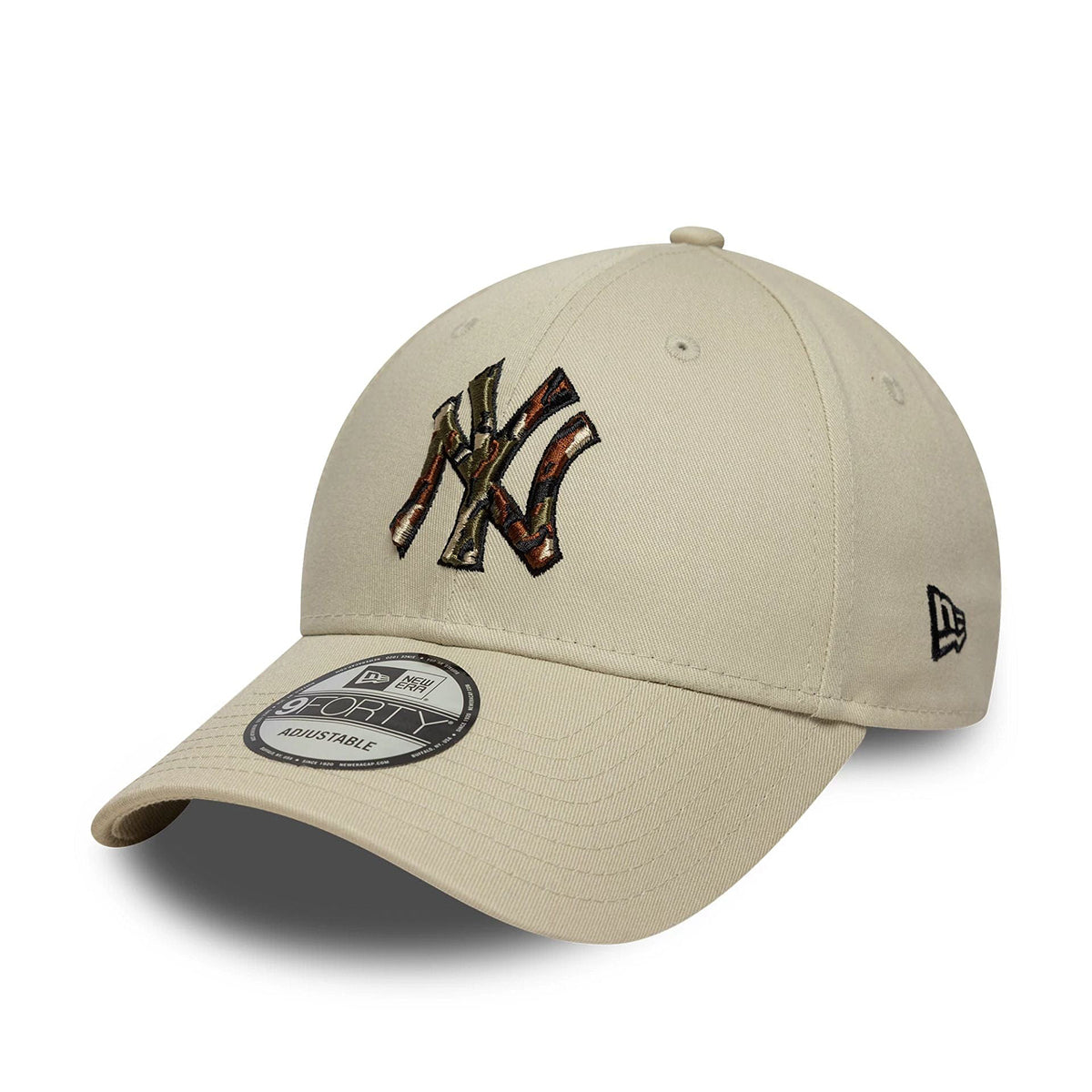 New Era 9FORTY Cap New York Yankees MLB Outline Camo light beige