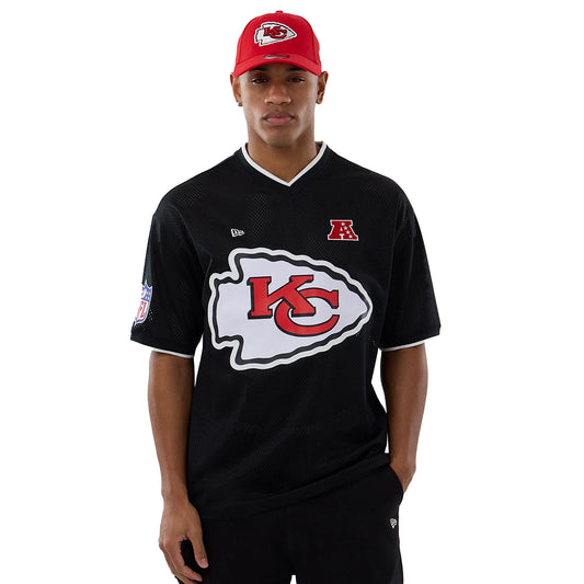 New Era Herren T-Shirt Mesh Oversized NFL Kansas City Chiefs black