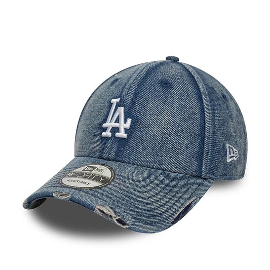 New Era 9FORTY Cap Los Angeles Dodgers MLB Acid Wash Denim pastel blue