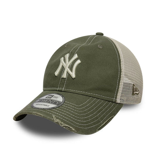 New Era 9TWENTY Trucker Cap New York Yankees Cotton Canvas green