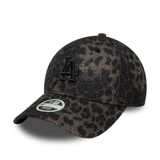New Era 9FORTY Damen Cap MLB LA Dodgers Cosy Leopard black