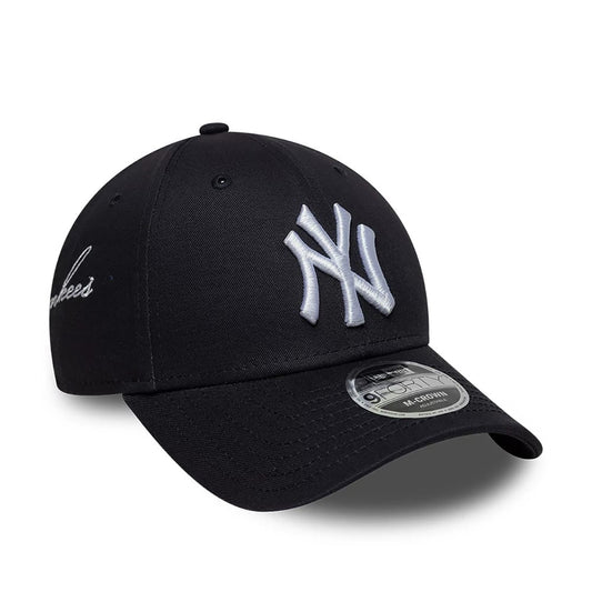 New Era 9FORTY Cap MLB New York Yankees Side Script navy