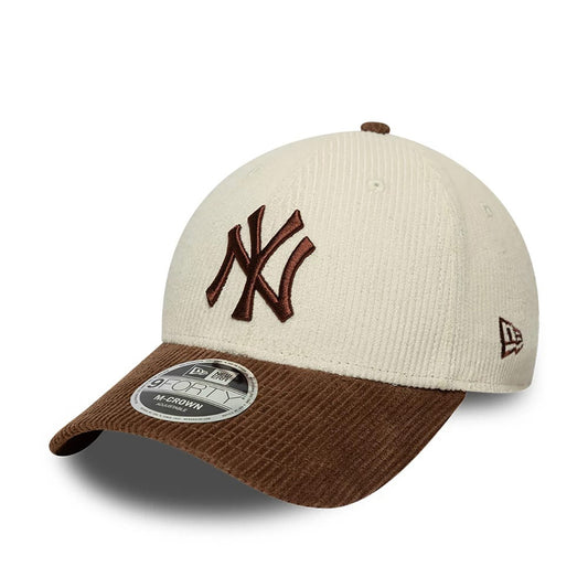 New Era 9FORTY Cap MLB New York Yankees Cord light beige/brown