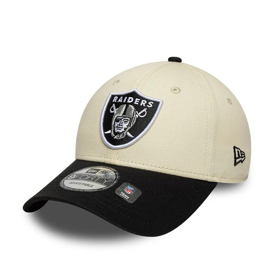 New Era 9FORTY Cap NFL Las Vegas Raiders light beige/black