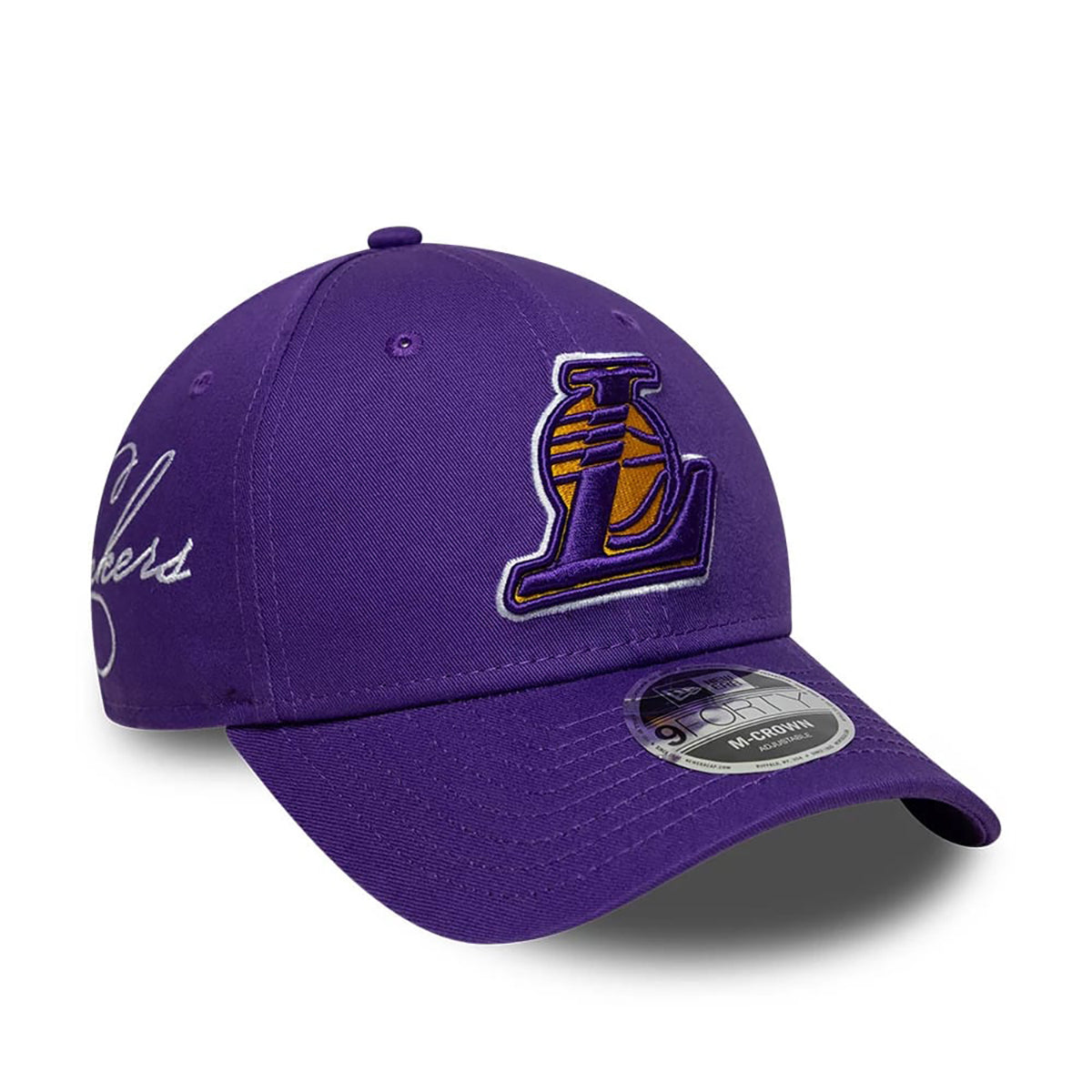New Era 9FORTY Cap NBA Los Angeles Lakers Side Script purple