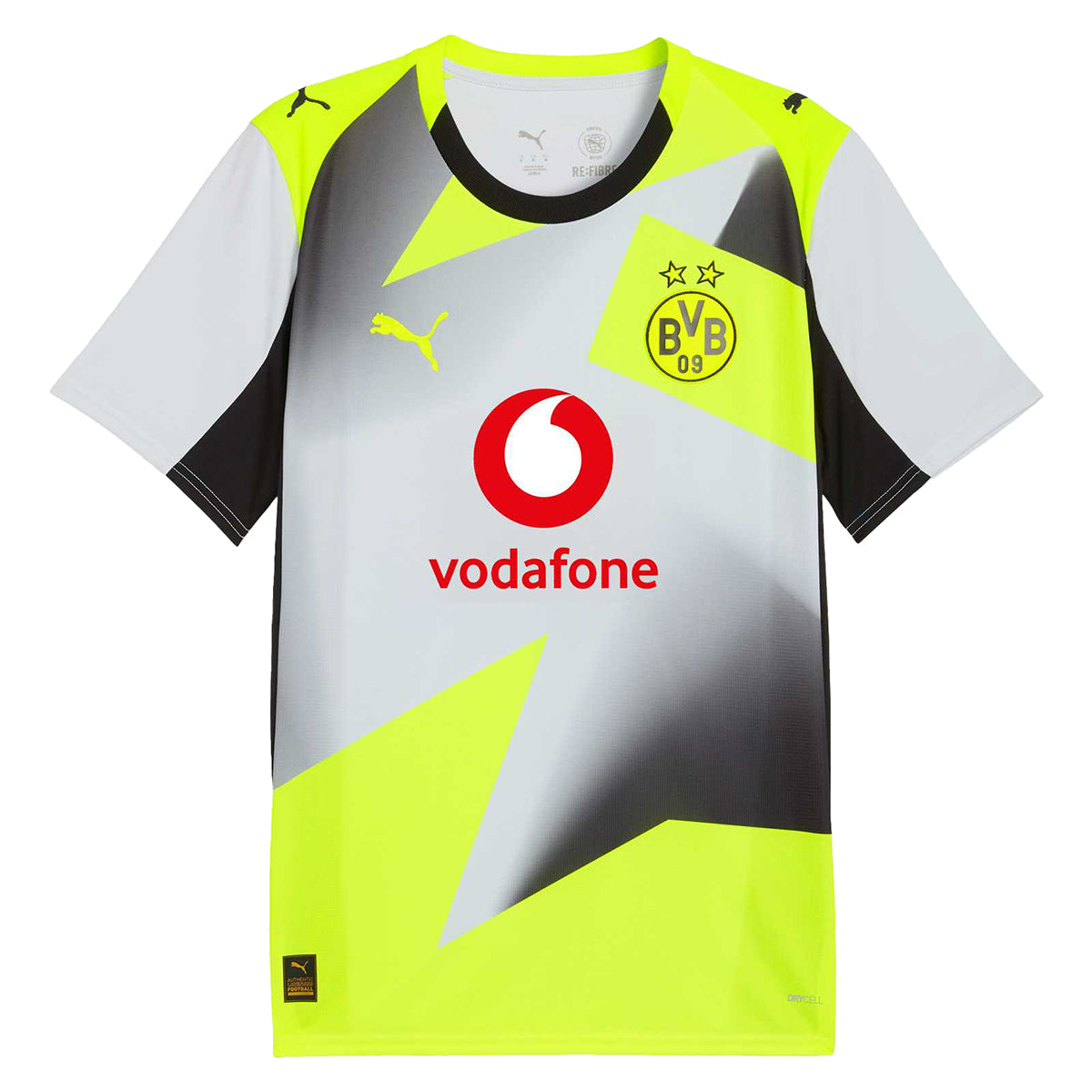 PUMA Borussia Dortmund BVB Auswärtstrikot 2025/26 white/black/yellow