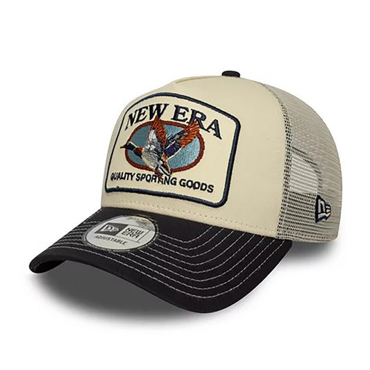 New Era A-Frame Trucker Cap Animal Patch navy/beige