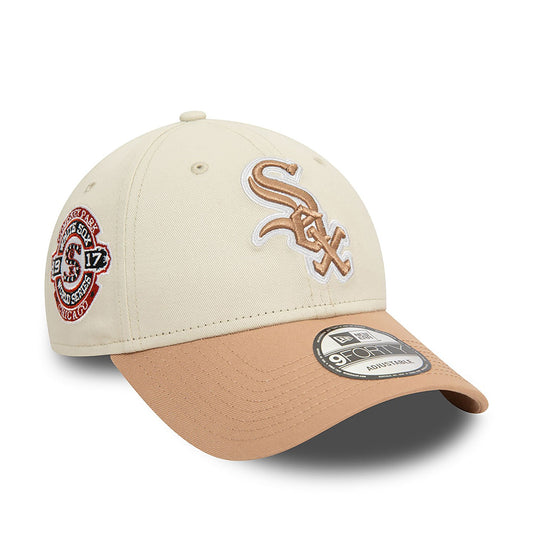 New Era 9FORTY Cap Chicago White Sox World Series beige