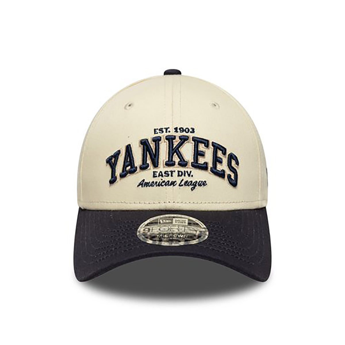 New Era 9FORTY Cap New York Yankees Wordmark beige/black