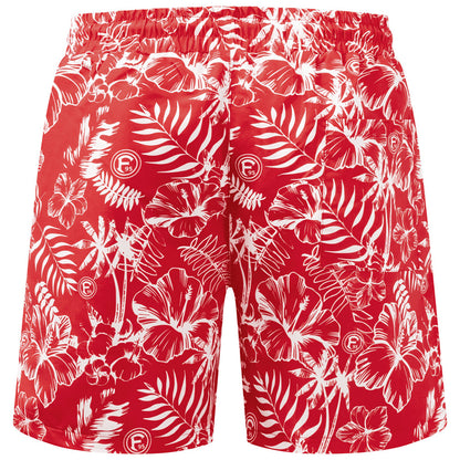 Fortuna Düsseldorf Badeshorts "Botanischer Garten" red/white
