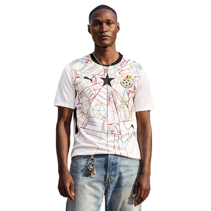 PUMA Ghana Herren Heimtrikot 2026 white/black