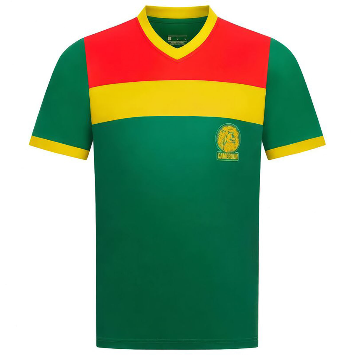 JELEX Herren Kamerun Trikot Retro History red/yellow/green