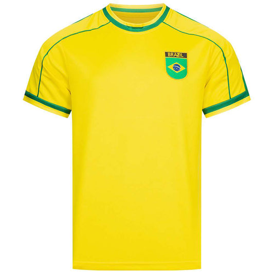 JELEX Herren Brasilien Trikot Retro History yellow