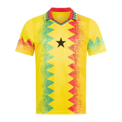 JELEX Herren Ghana Trikot Retro History yellow