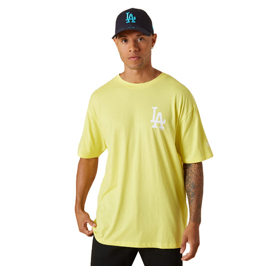New Era Herren T-Shirt Los Angeles Dodgers MLB League Essential Oversized yellow
