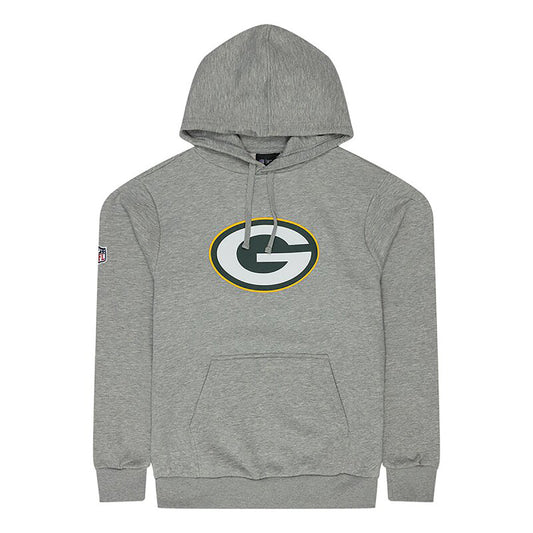 New Era Herren Hoodie NFL Green Bay Packers Logo grau