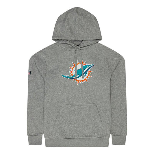 New Era Herren Hoodie NFL Miami Dolphins Logo grau