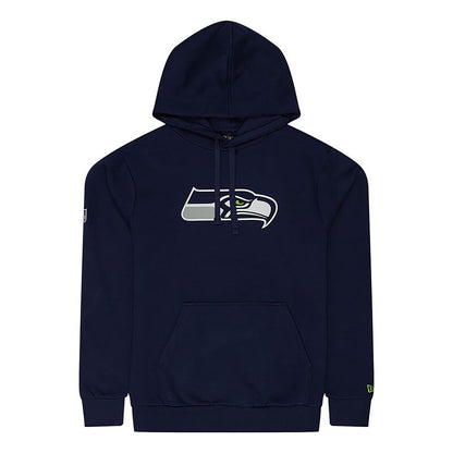 New Era Herren Hoodie NFL Seattle Seahawks Logo navy