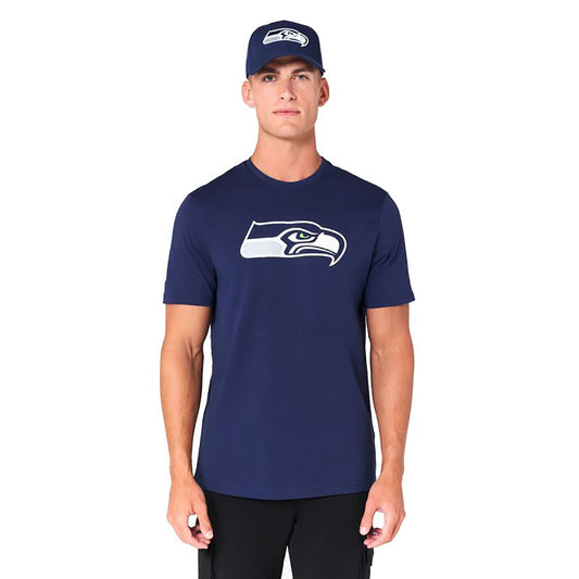 New Era Herren T-Shirt NFL Seattle Seahawks Logo navy