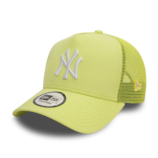 New Era 9FORTY E-Frame Trucker Cap New York Yankees League Essential yellow