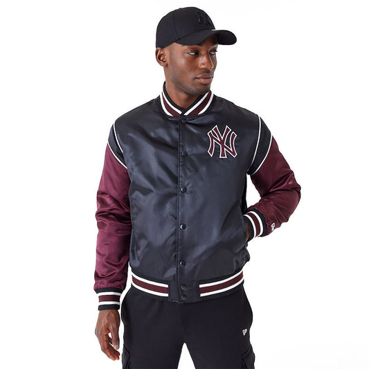 New Era Herren Varsity College Jacke New York Yankees black/maroon