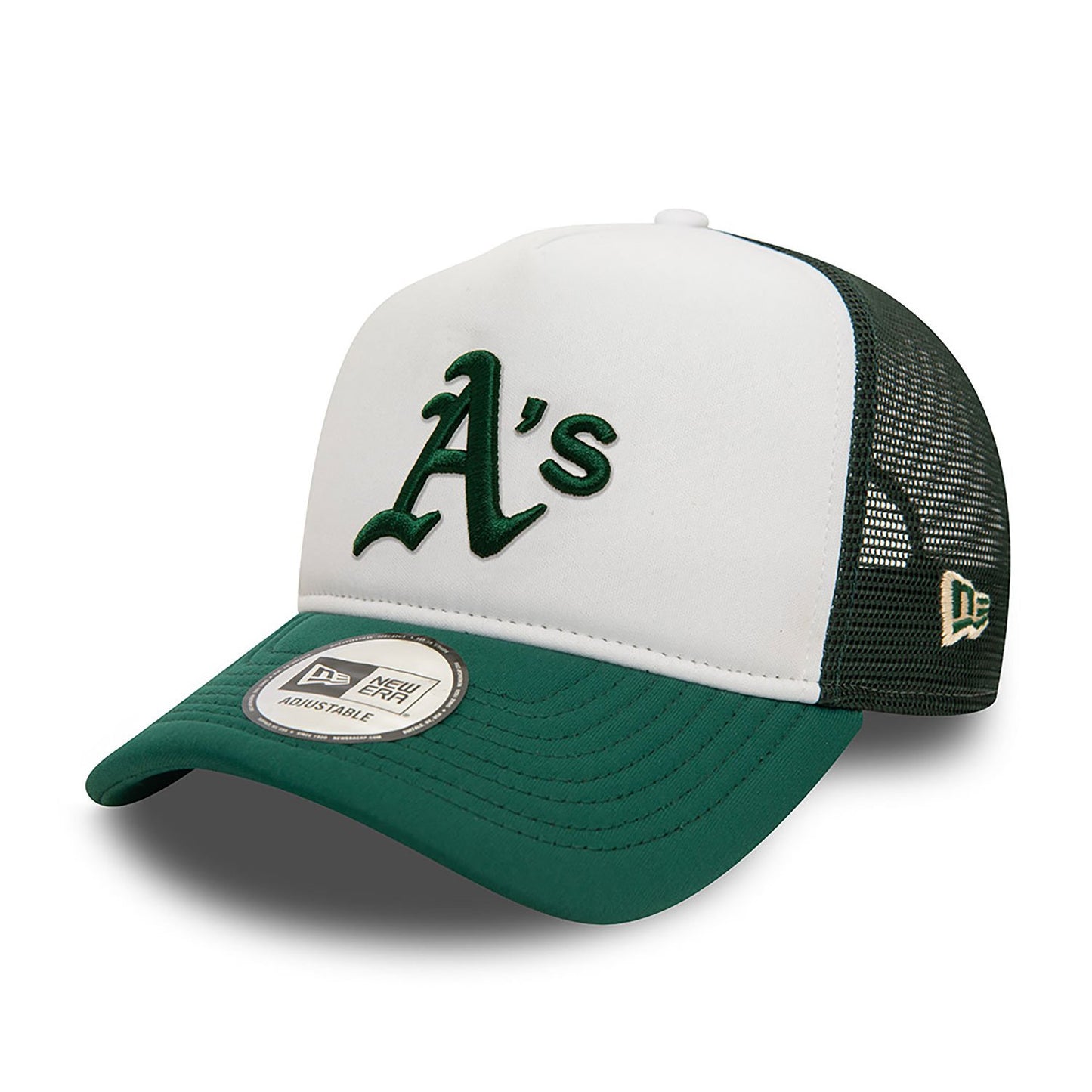 New Era 9FORTY E-Frame Trucker Cap Oakland Athletics World Series green