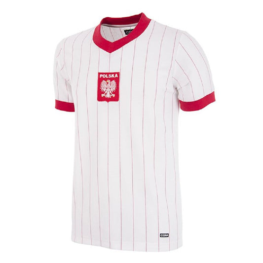 COPA Herren Retro Trikot Polen 1982 weiß
