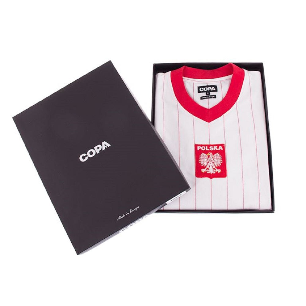 COPA Herren Retro Trikot Polen 1982 weiß