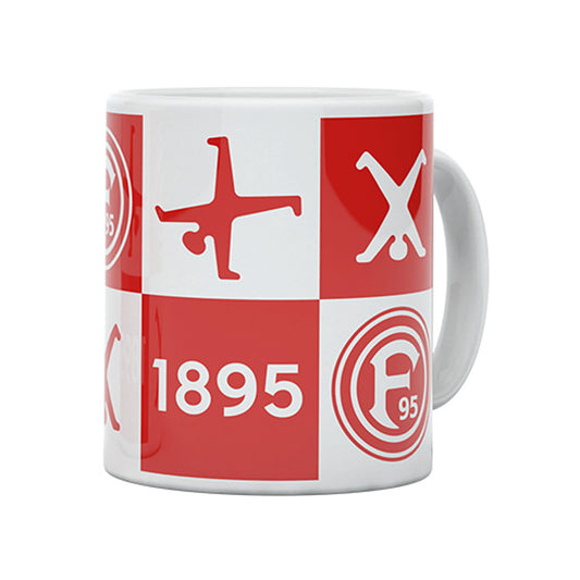 Fortuna Düsseldorf Tasse "F95 X Radschläger" red/white