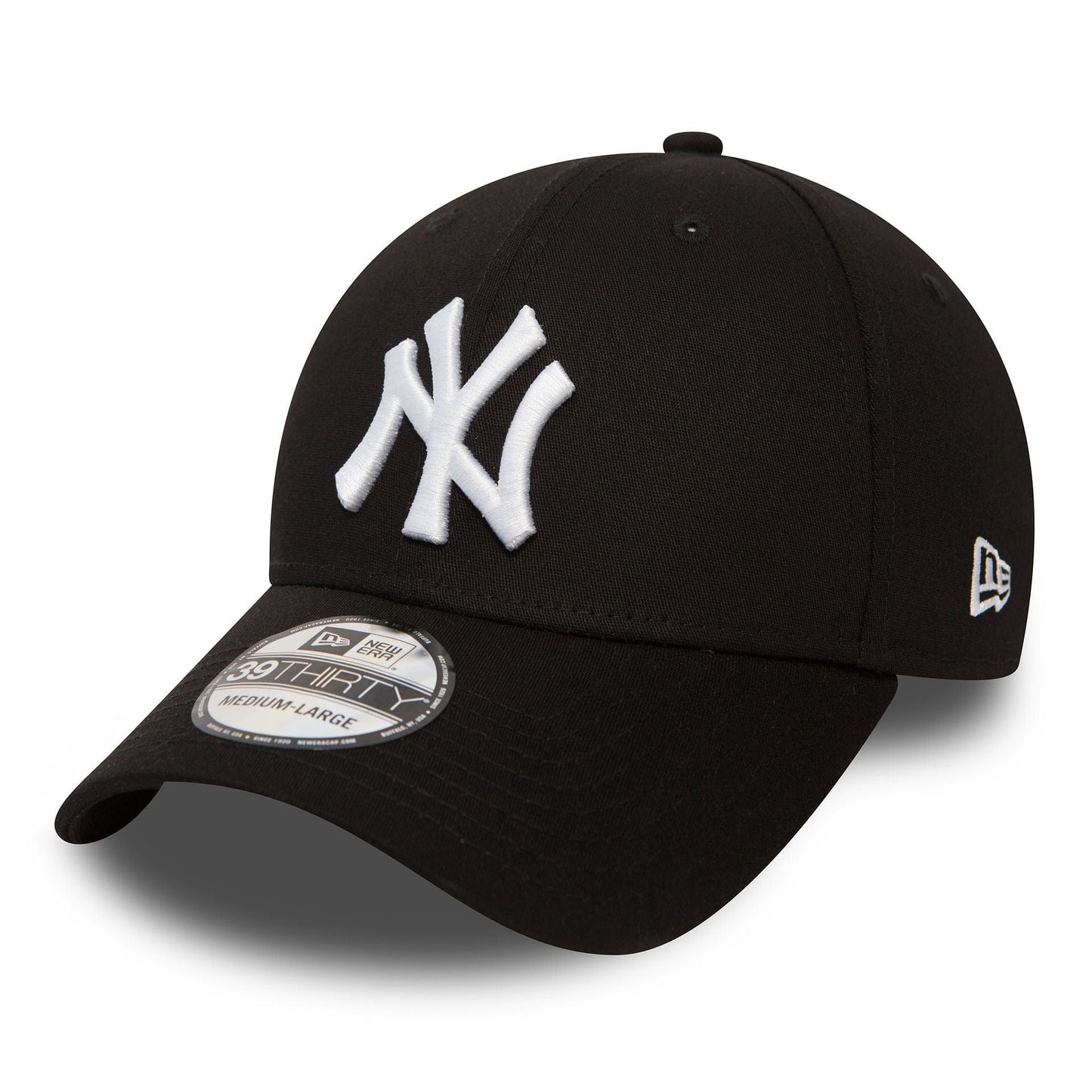 New Era 39THIRTY Curved Cap New York Yankees Basic black/white
