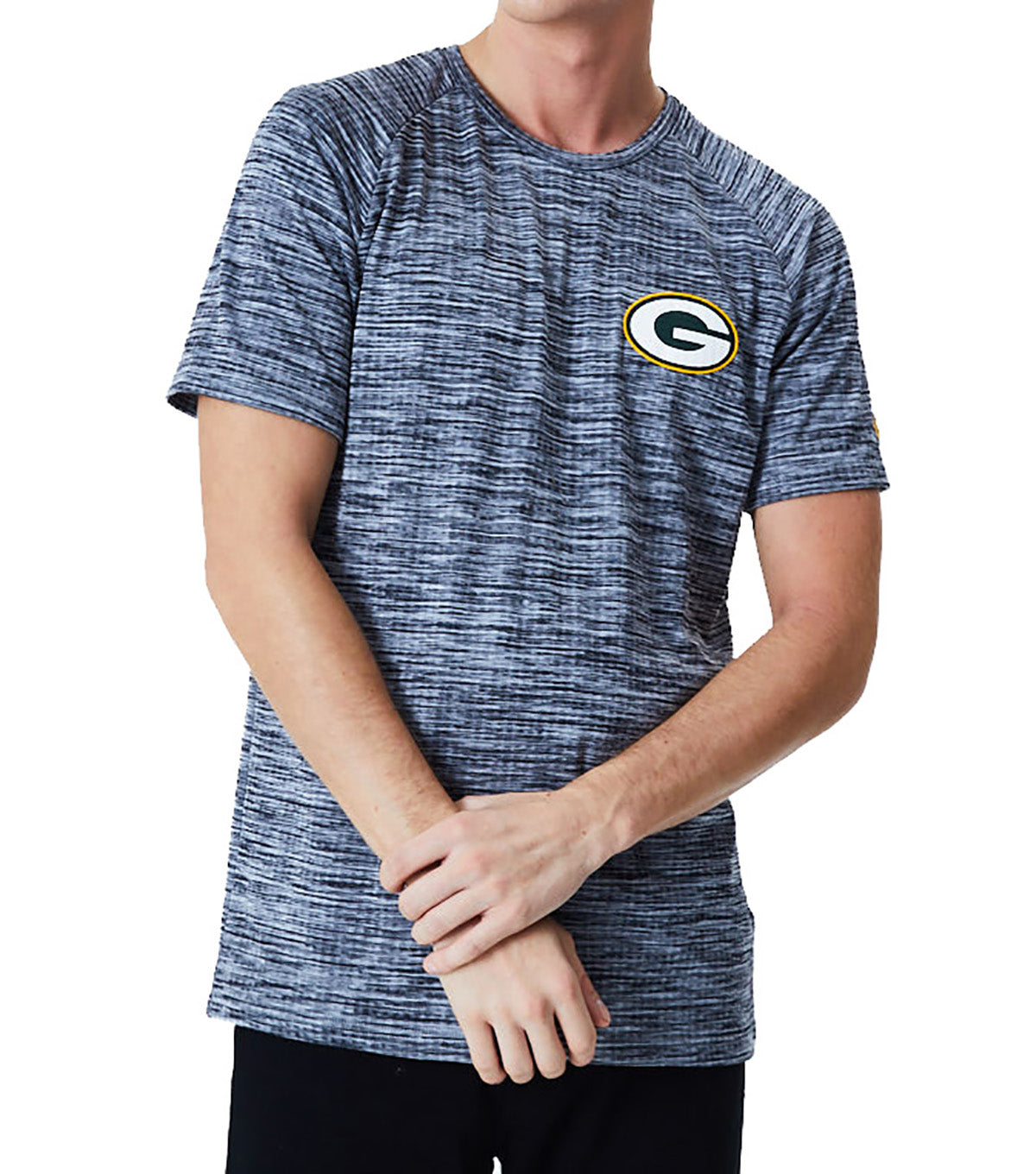 New Era Herren T-Shirt Engineered Raglan Green Bay Packers grey