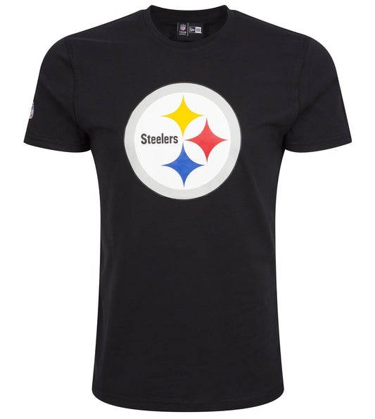 New Era Herren T-Shirt NFL Pittsburgh Steelers Logo schwarz