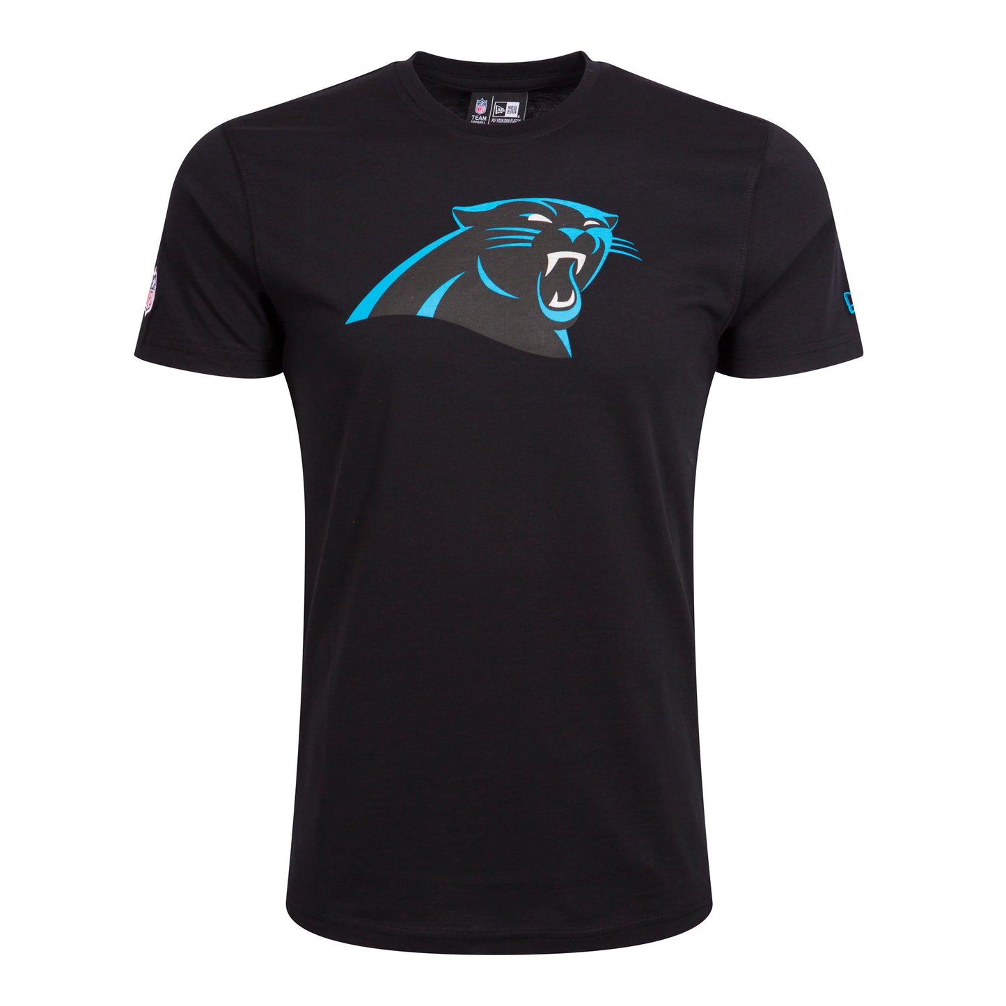 New Era Herren T-Shirt NFL Carolina Panthers Logo schwarz