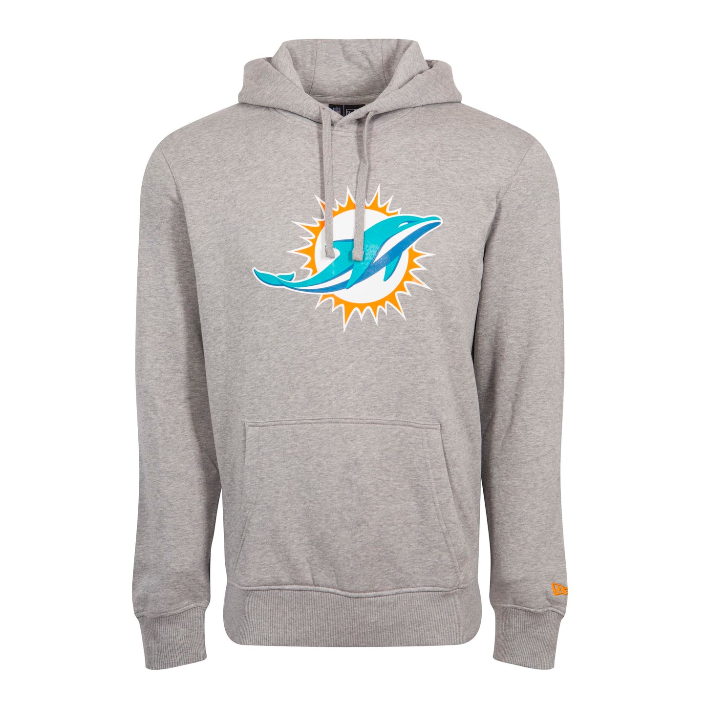 New Era Herren Hoodie NFL Miami Dolphins Logo grau