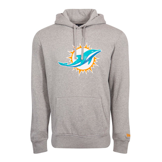 New Era Herren Hoodie NFL Miami Dolphins Logo grau